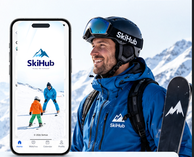 SkiHub app and instructor preview